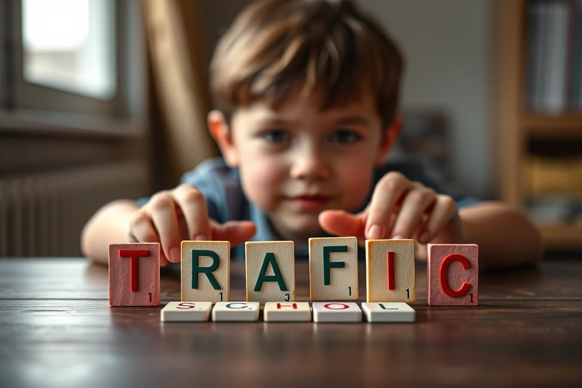 traffic at school — Traffic At School (step by step)